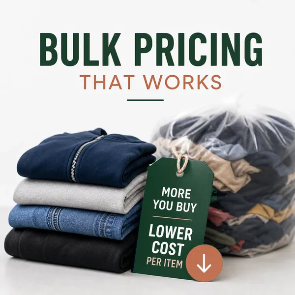 Bulk pricing that works – the more you buy, the lower the cost per item